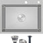 Fregadero cocina empotrable acero inox 22" SUS304