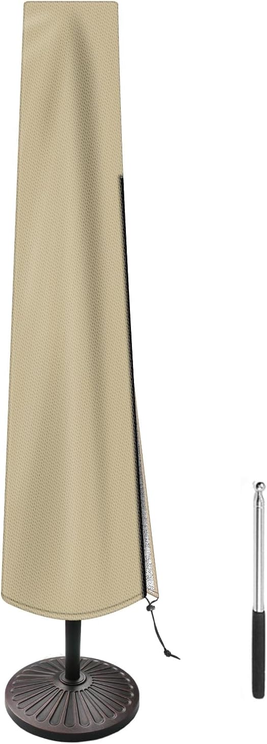 Funda sombrilla patio tela poliéster 420D impermeable 7-11