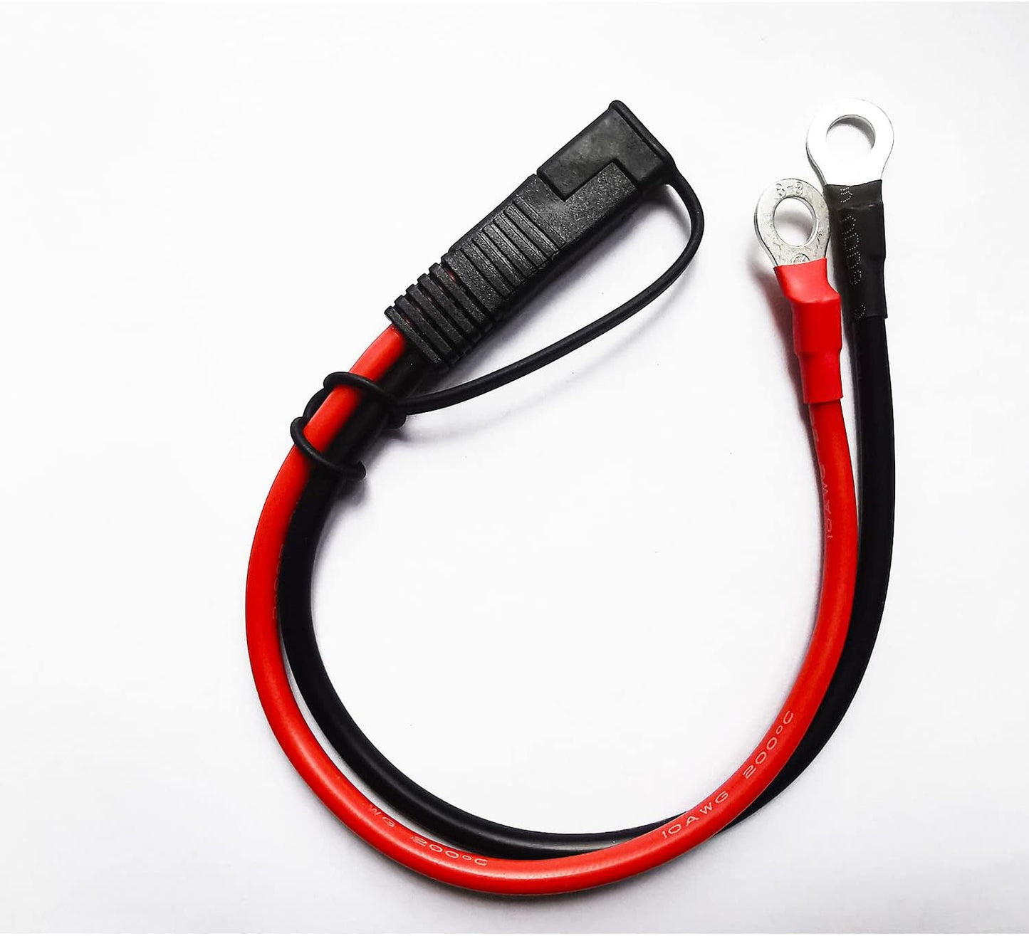 Cable arnés SAE 10 AWG con conector anillo 2 pines