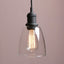 Lámpara colgante Edison 1 luz negro para cocina baño sala