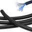 Tubo malla divisible para cables 3/8pulg 32pies negro