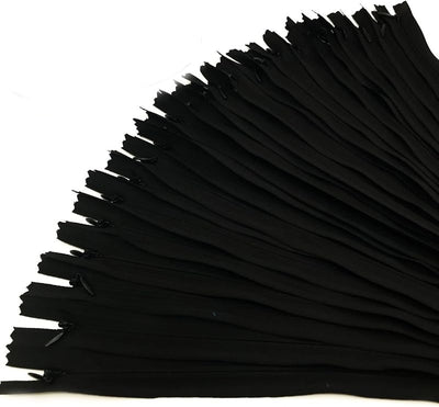 Cremallera invisible nailon 14pulg para textiles y costura