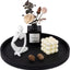Bandeja silicona redonda decorativa para baño y cocina 12pulg