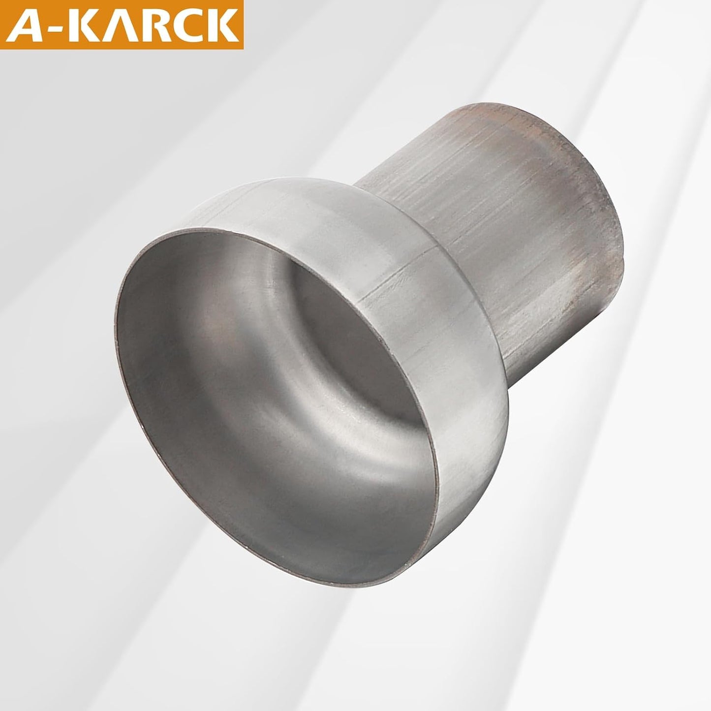 Conector adaptador escape 2.5" a 4" acero inox