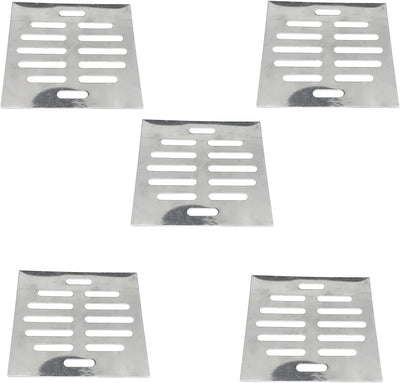 5 Pzas cubierta drenaje piso fregadero acero inox 4"