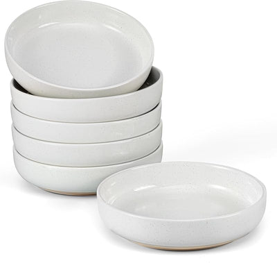 Set 6 Cuencos Pasta Grandes Blanco Nieve