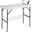 Mesa plegable limpieza pescado con fregadero y drenaje