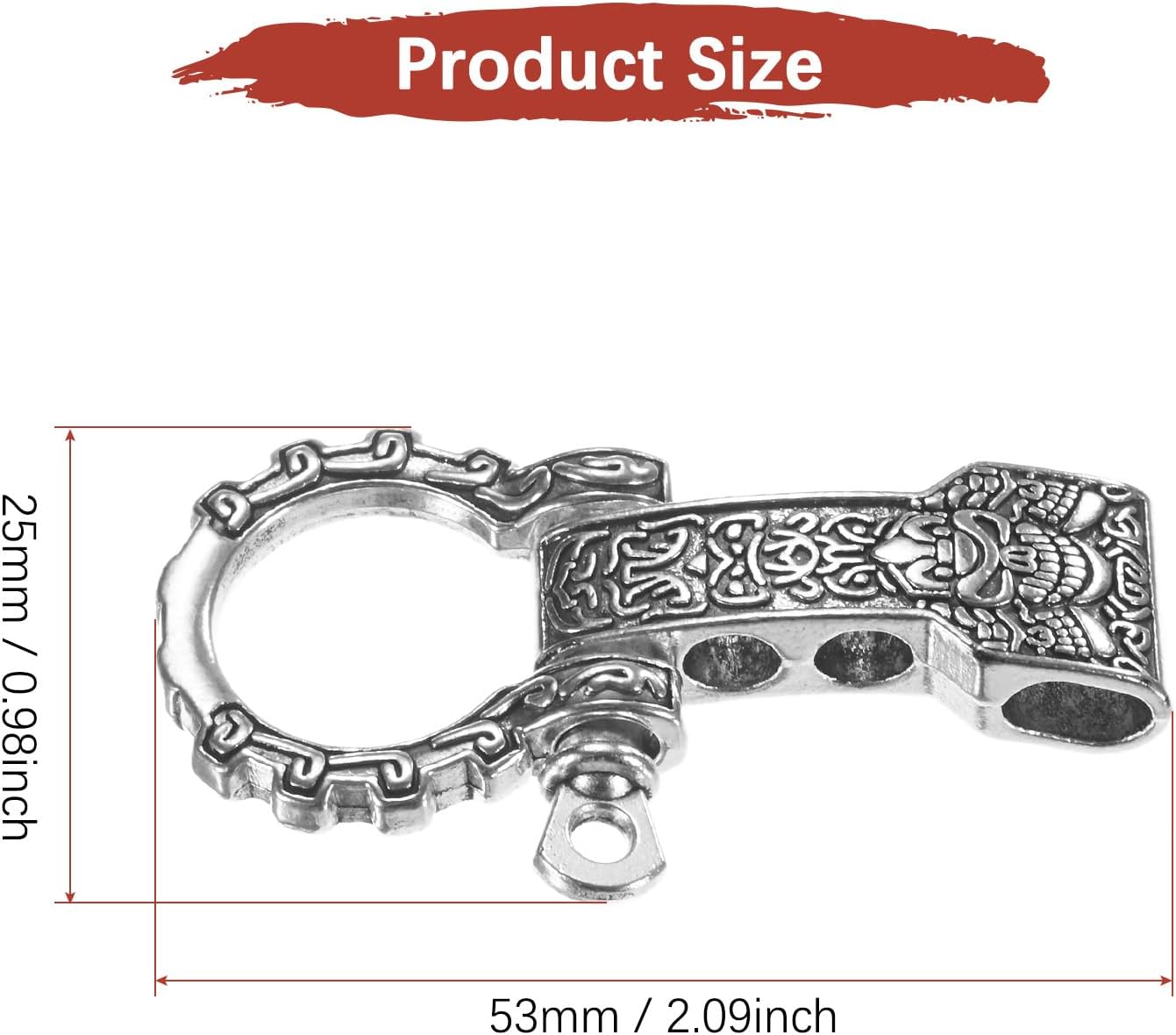Hebilla grillete cuerda ajustable para pulseras