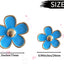 6 Clips Ventilación Flores Margaritas Azul para Auto