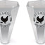 Cono acero galvanizado para aves respaldo plano hasta 8lb