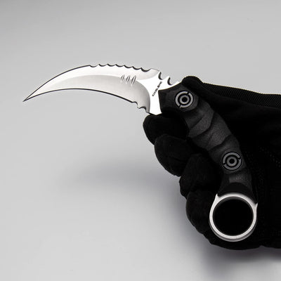Cuchillo Karambit supervivencia al aire libre doble filo
