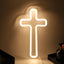 Letrero cruz LED decoración pared dormitorio regalo cumpleaños