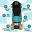Patines gamuza con luz LED mujer interiores exteriores