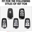 2 Pzas Funda Llave Coche Fibra Carbono Comp Ford Mustang