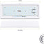 Lámpara techo LED RV 14x5.5" 950lm interruptor táctil blanco