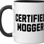 Taza Cerámica Humor Mogging Negro/Blanco