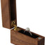 Caja madera nogal para anillos propuesta boda