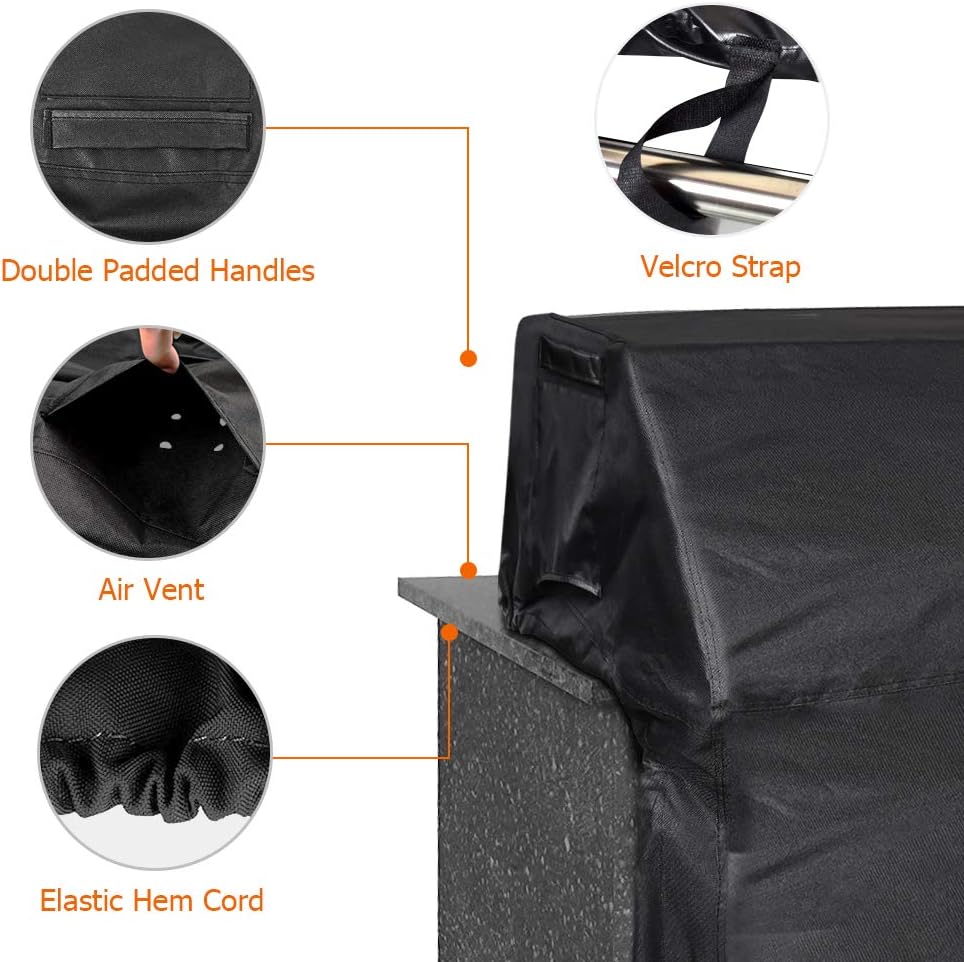Cubierta parrilla integrada 37x27x24pulg impermeable UV