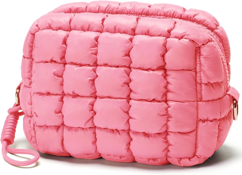Bolsa maquillaje acolchada para mujer viaje