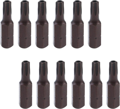 12 Brocas Torx T25 1/4pulg Acero