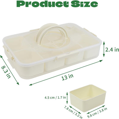 Caja aperitivos 2 bandejas lavavajillas con tapa