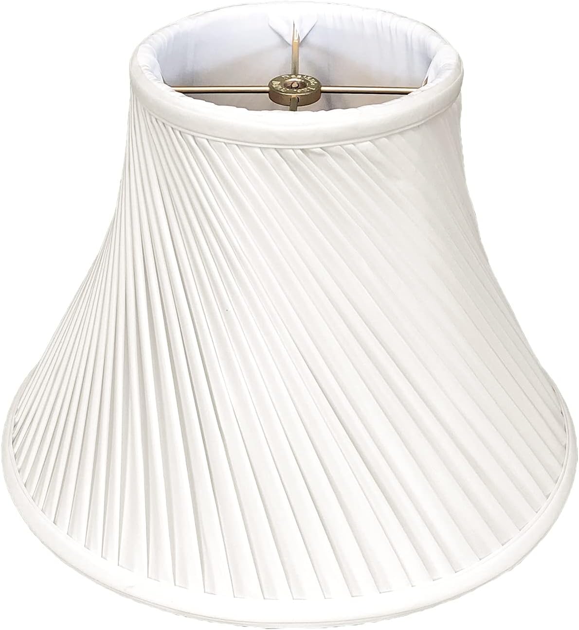 Pantalla lámpara plisada trenzada 6x12x9 blanco