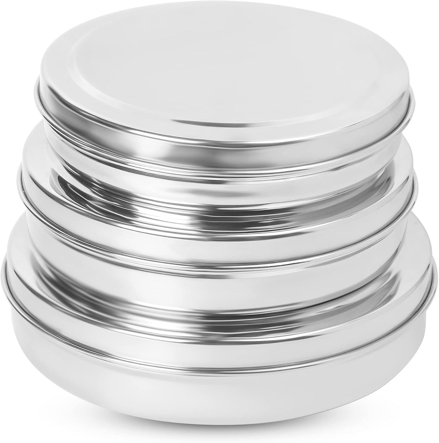 Set 3 Recipientes Acero Inox 23-40oz Elegantes