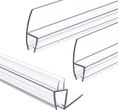 Set sellos puerta ducha 3 pzas tira PVC tipo H 78pulg