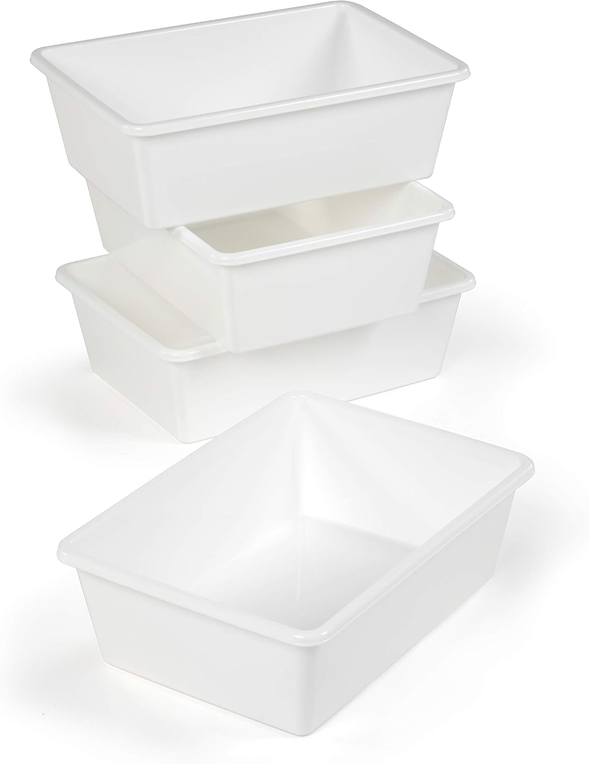 Organizadores juguetes niños set 4 color blanco grandes