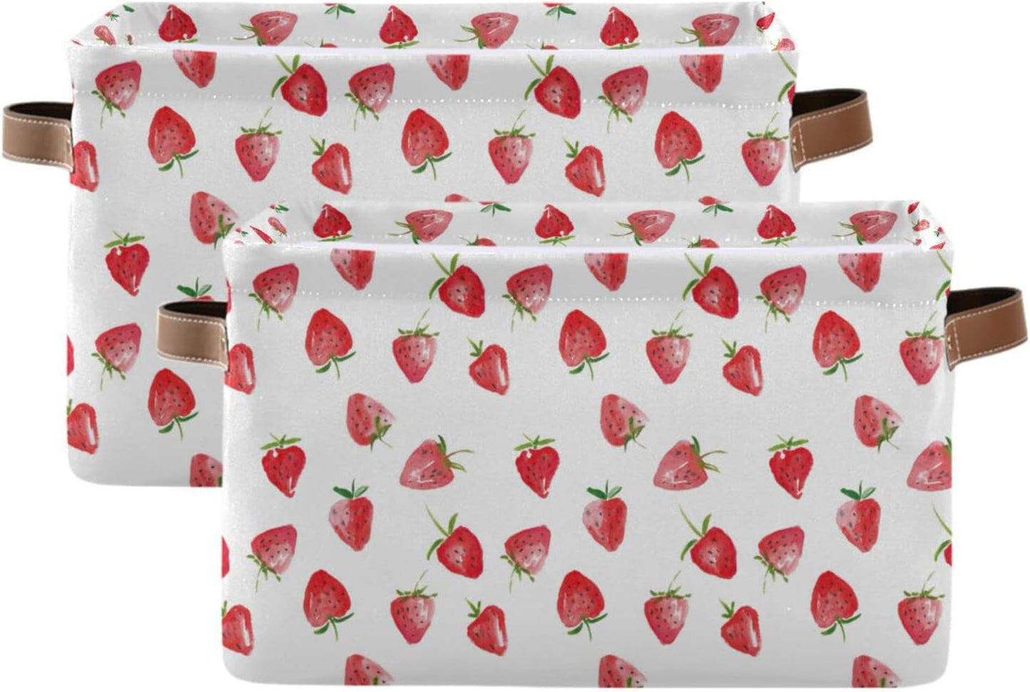 Caja almacenamiento plegable con asas set 1