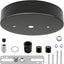 Kit toldo candelabro acero placa lámpara colgante negro