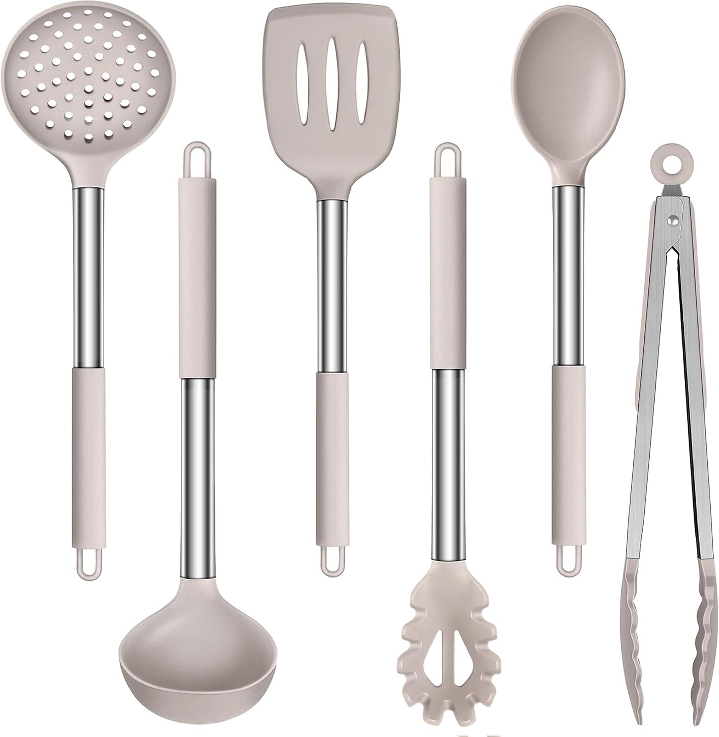 Set 6 Utensilios Silicona para Antiadherentes