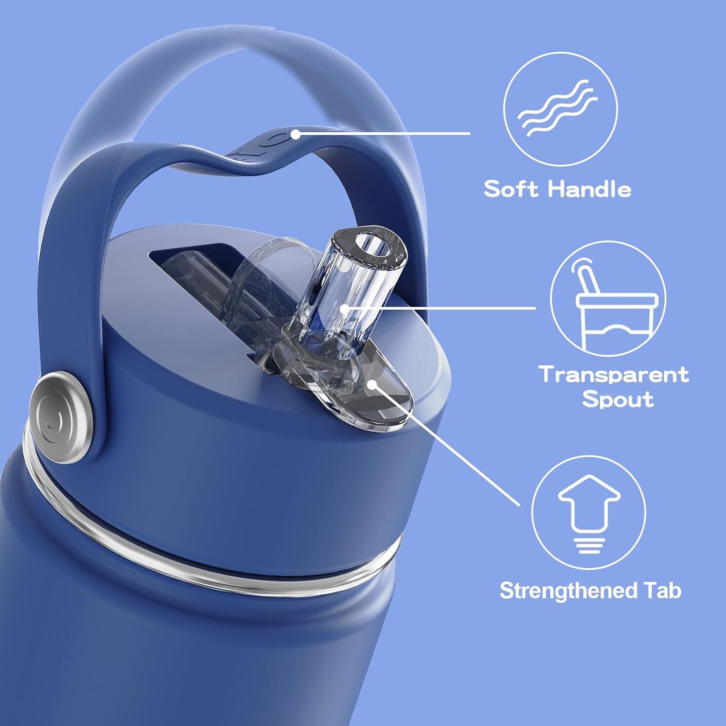 Botella agua niños acero inox 316 sin BPA 10oz