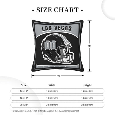 Funda almohada personalizada con nombre y número fútbol americano