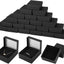 24 Cajas Regalo Joyas Almacenamiento Negro