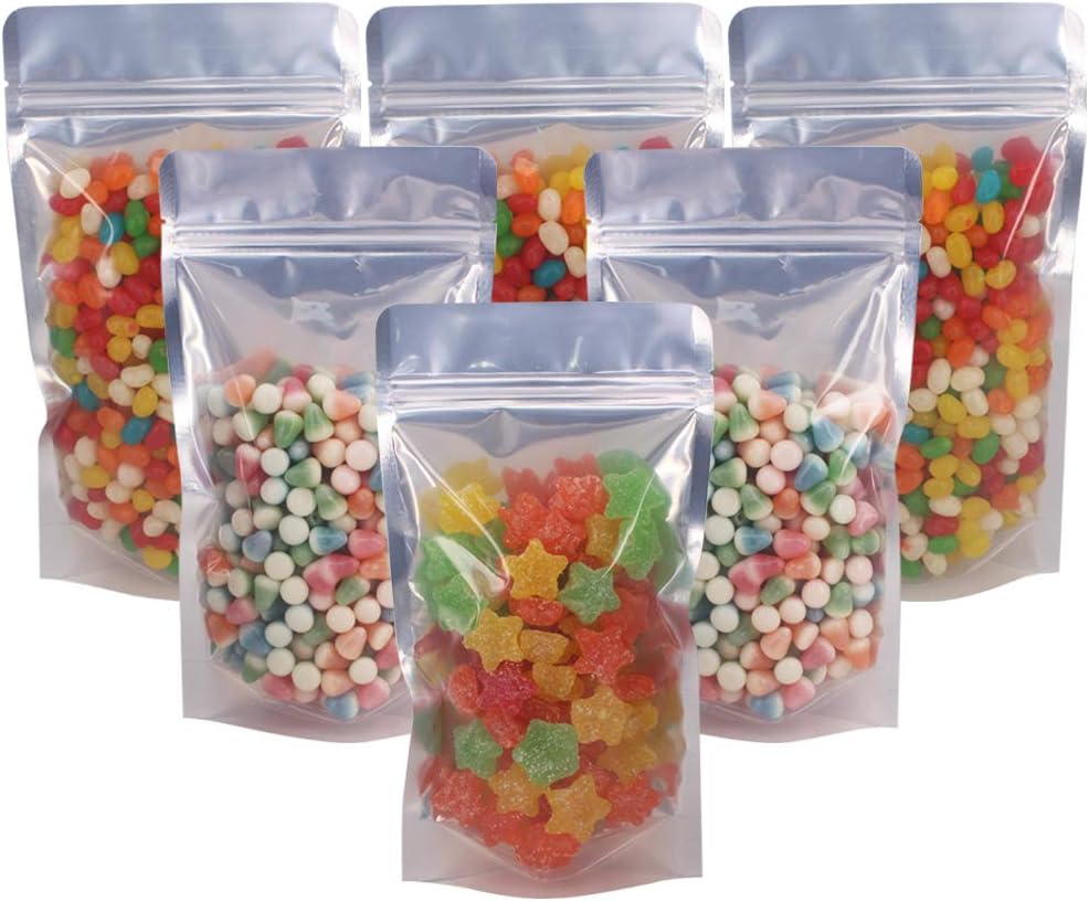 100 Bolsas Almacenamiento Alimentos 5.5x10" Con Cremallera