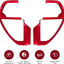 Cubierta consola Toyota Tacoma 24-25 4Runner 25 ABS roja