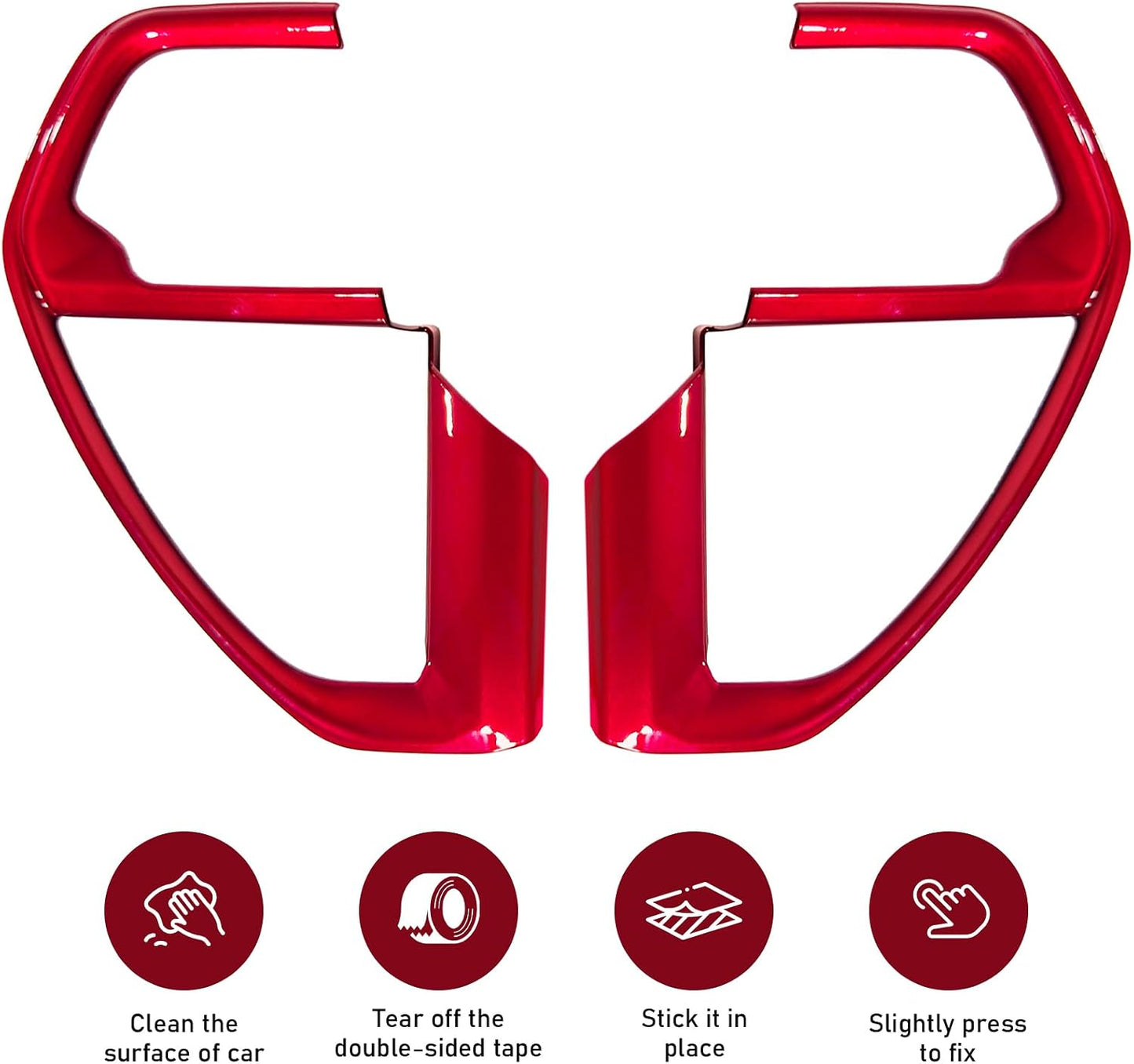 Cubierta consola Toyota Tacoma 24-25 4Runner 25 ABS roja