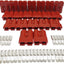 Conector 50A 600V 10 pares para batería 50A rojo
