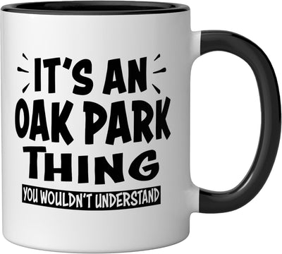 Taza cerámica Oak Park Trip Lovers Thing You Wouldn't Understand Negro/Blanco