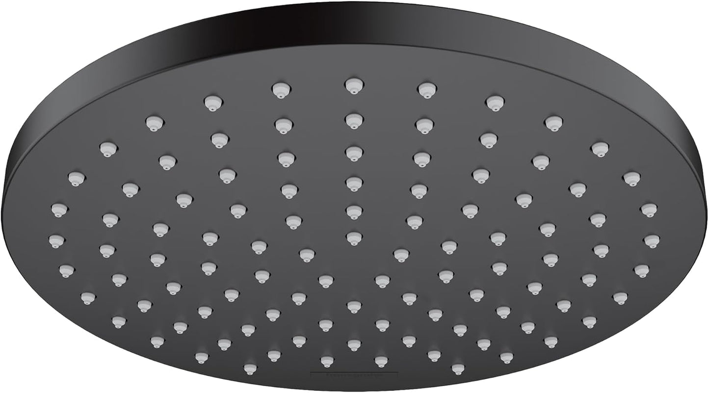 Cabezal ducha lluvia 8pulg negro mate 2.5GPM