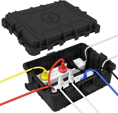 Caja eléctrica exterior IP54 con enchufe y temporizador