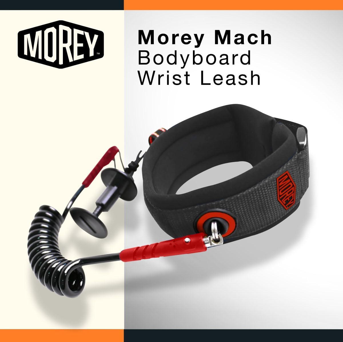 Correa muñeca bodyboard doble rodamiento 0.276pulg neopreno 7.9in