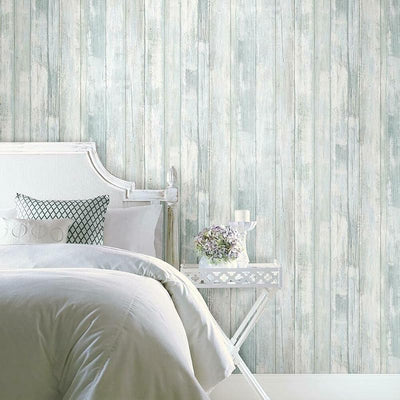 Papel pintado azul y gris desgastado para pegar