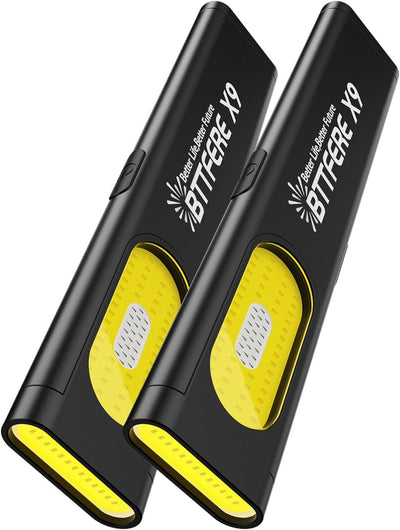 2 Linterna EDC con clip magnética USB-C 675lúmenes camping