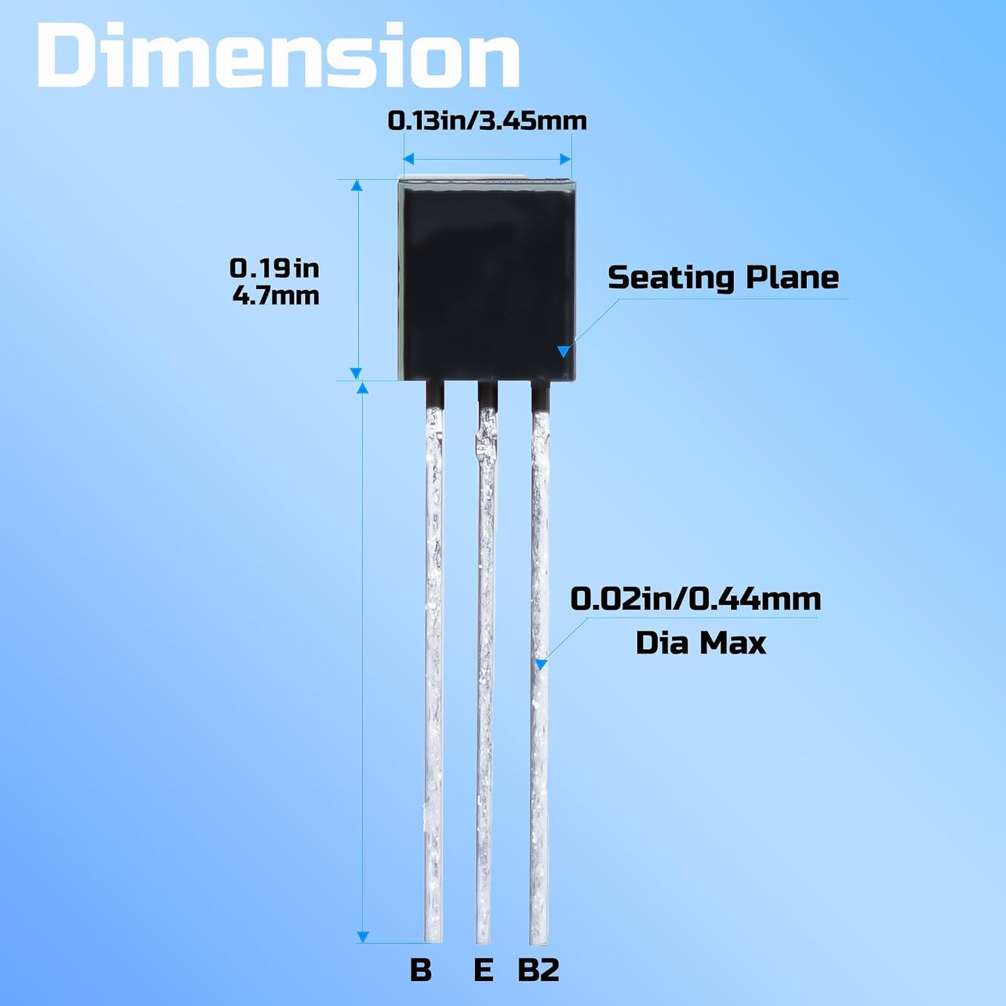 Kit 750pcs transistores TO92 PNP NPN uso general