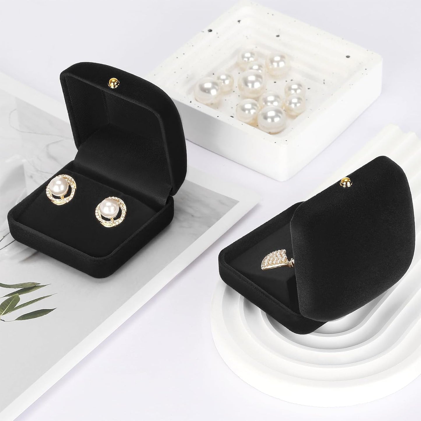 Caja terciopelo para aretes y muñequeras mujer niña