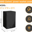 Funda lavadora tela Oxford 600D negra impermeable con asas