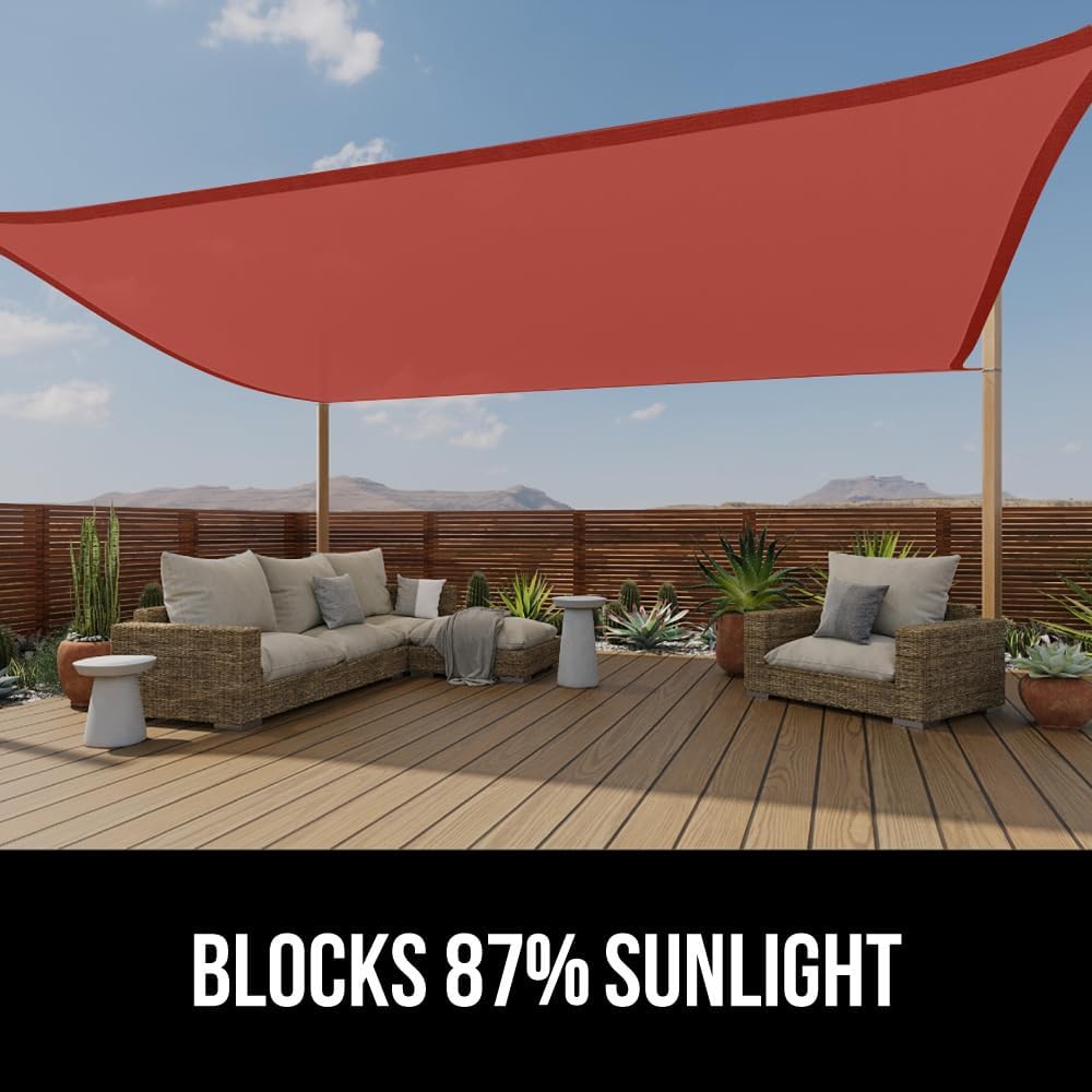Toldo rectangular Gorilla Grip resistente UV patio jardín
