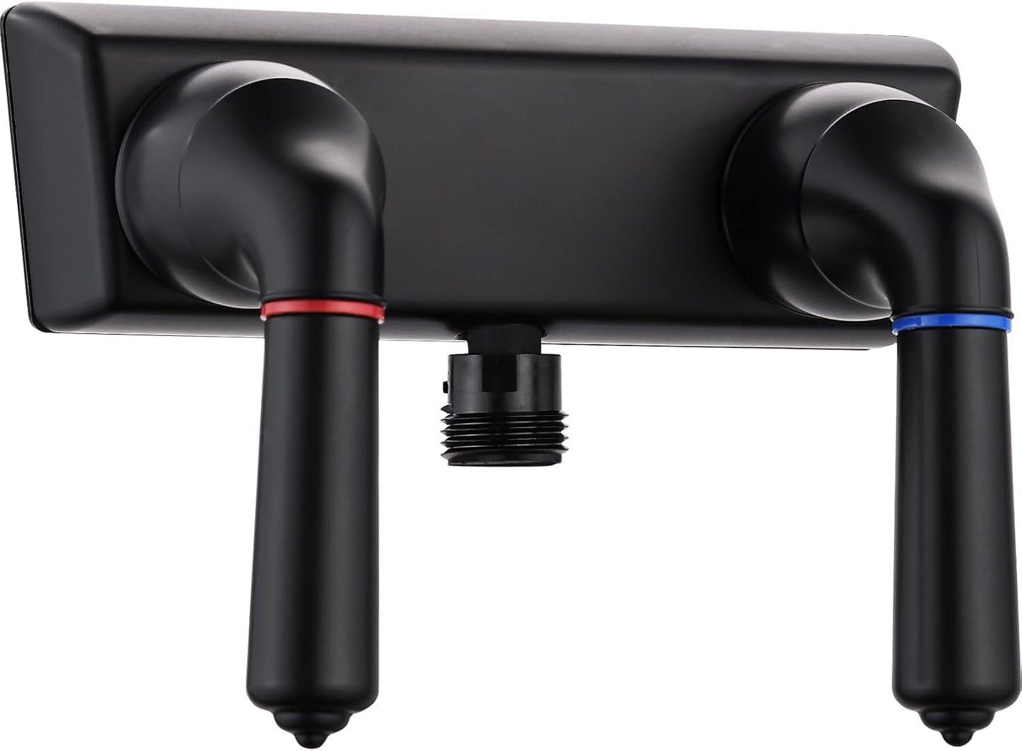 Grifo ducha autocaravana 4" doble palanca frío/calor negro